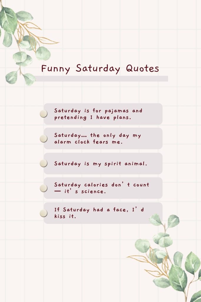 printable funny saturday quotes