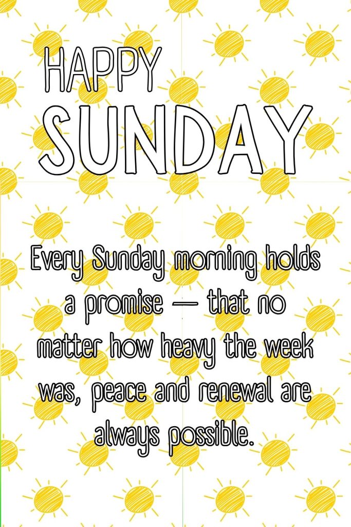 Printable Sunday Morning Quotes