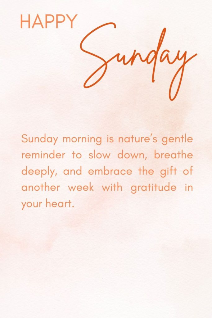 Printable Sunday Morning Quotes