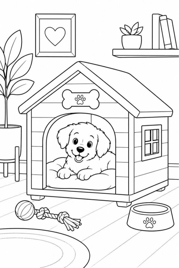 Printable House Coloring Pages