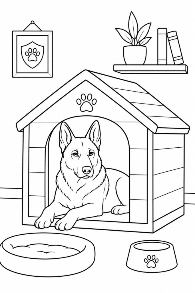 Printable House Coloring Pages