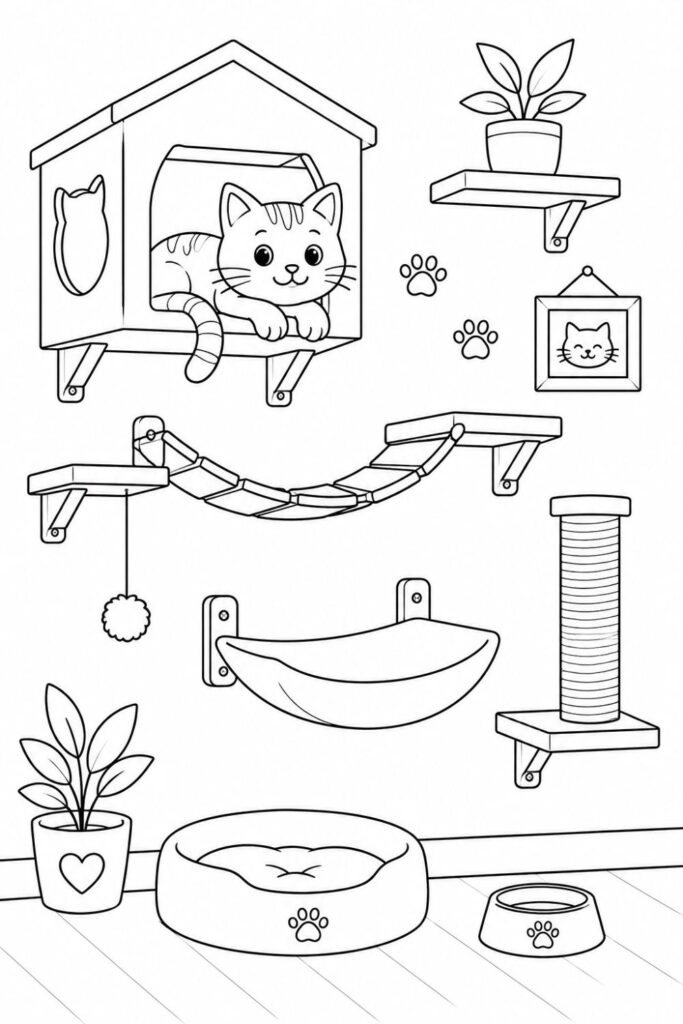 Printable House Coloring Pages