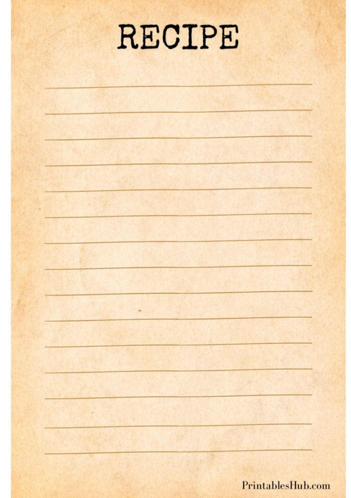Printable Blank Recipe Card Templates [PDF Included]