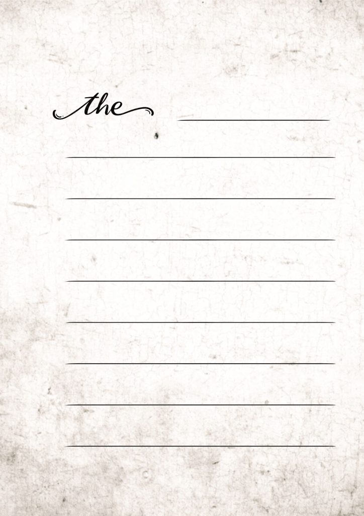 Printable Blank Pages for Typing