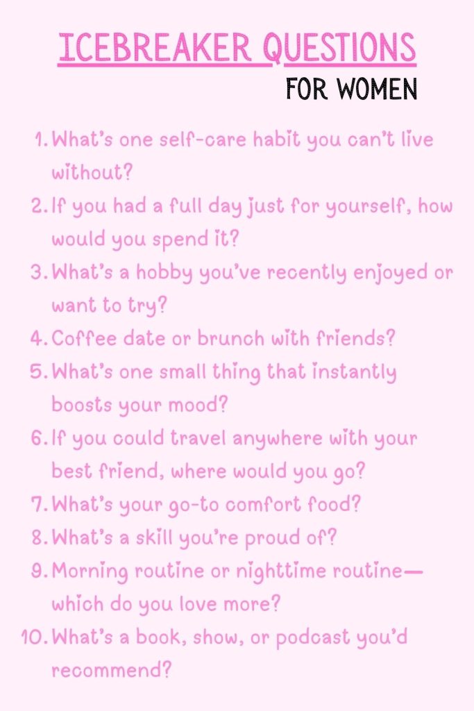 Printable Icebreaker Questions