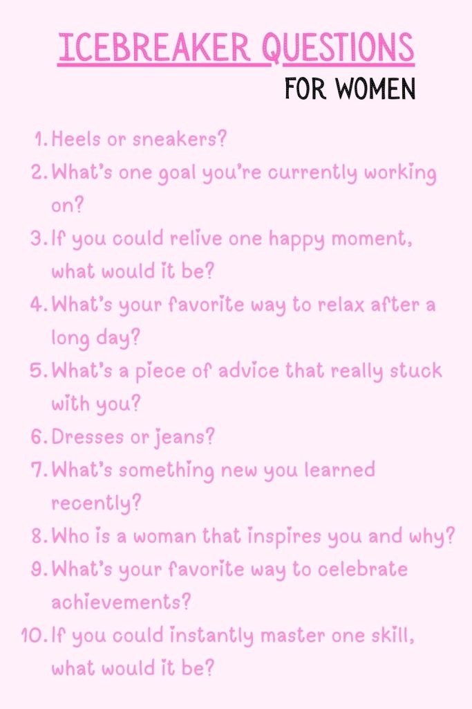 Printable Icebreaker Questions