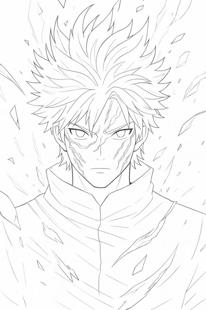 Printable Anime Coloring Page