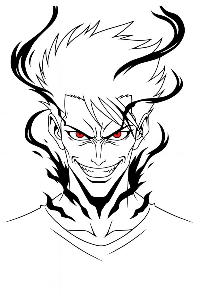 Printable Anime Coloring Page