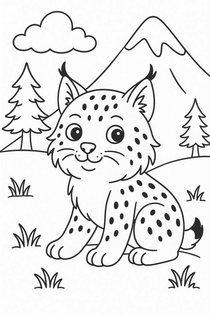 Printable Cat Coloring Page