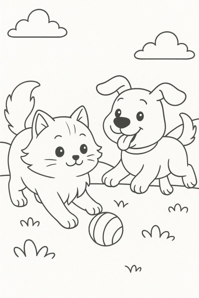 Printable Cat Coloring Page