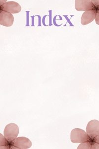Printable Index Page Designs [PDF Include…