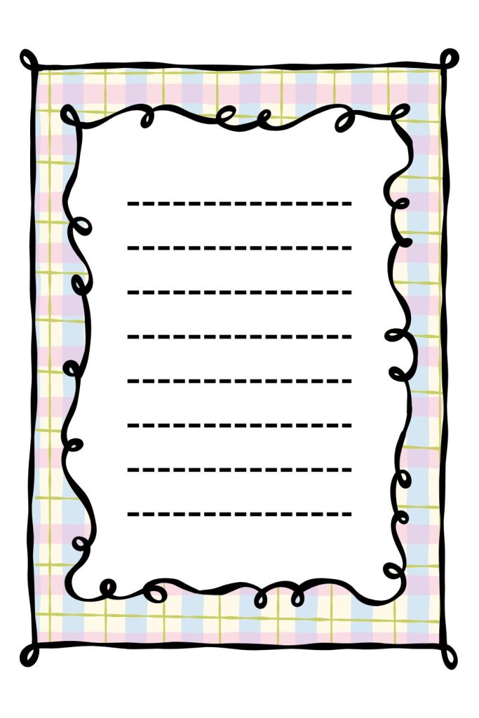 Printable Poem Blank Page Template