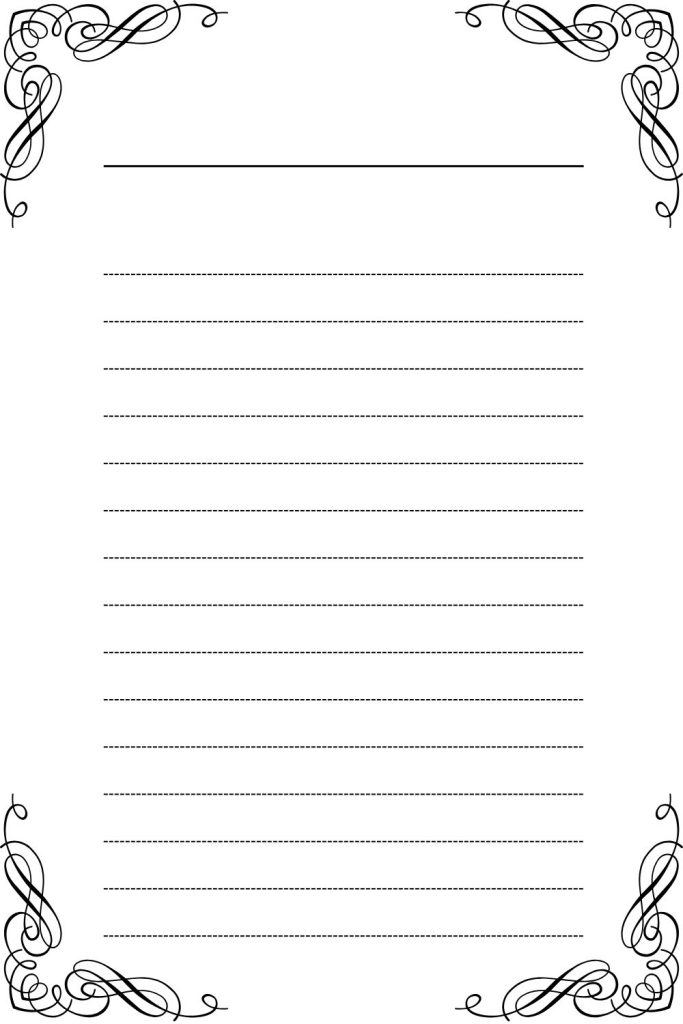 Printable Poem Blank Page Template