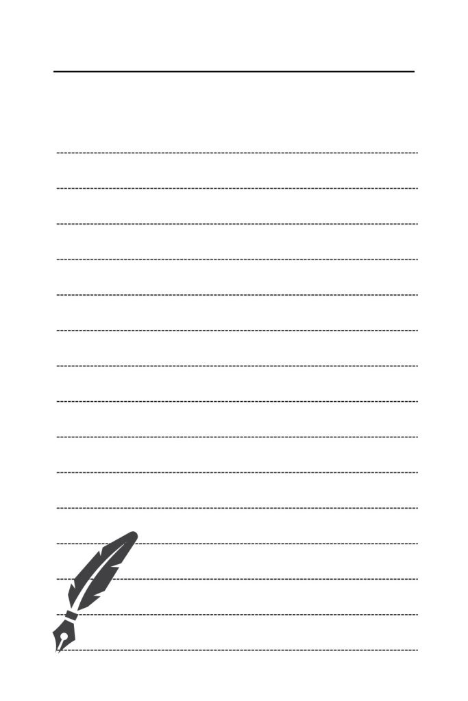 Printable Poem Blank Page Template