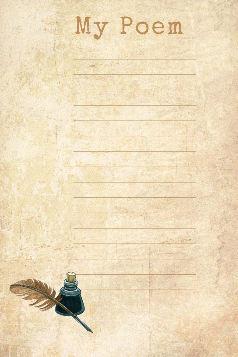 Printable Poem Blank Page Templates [PDF Included] - Printables Hub
