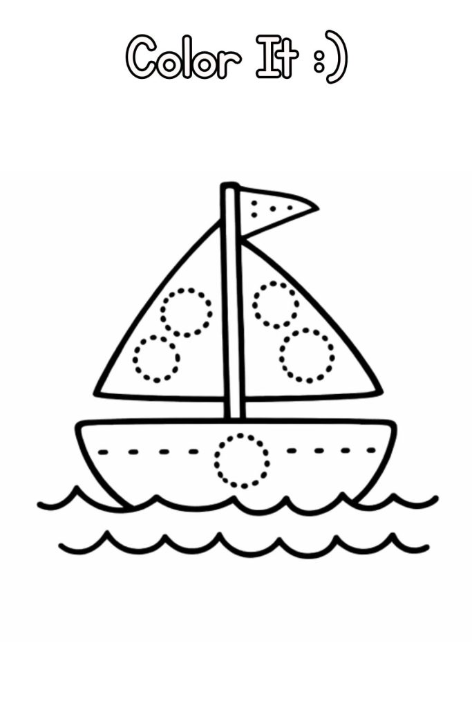 Printable Easy Coloring Page For Kids