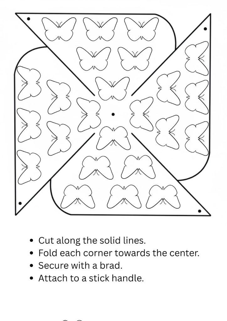 Printable Pinwheel Template