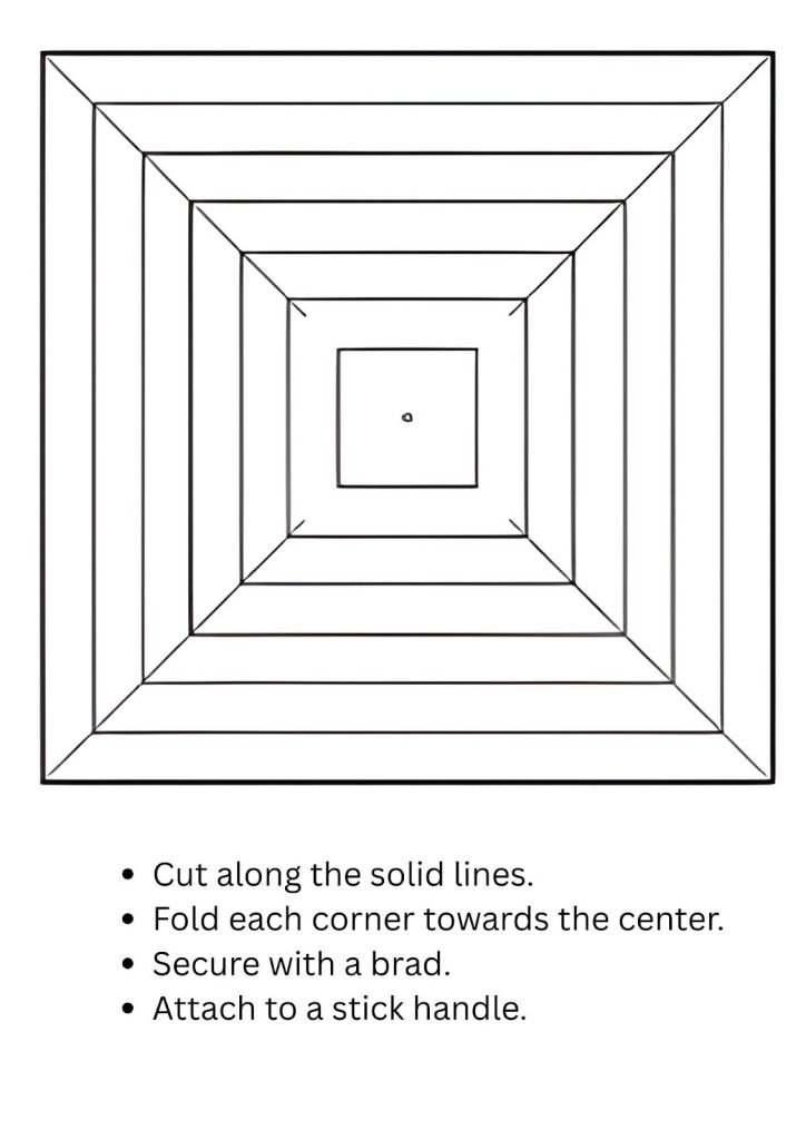 Printable Pinwheel Template
