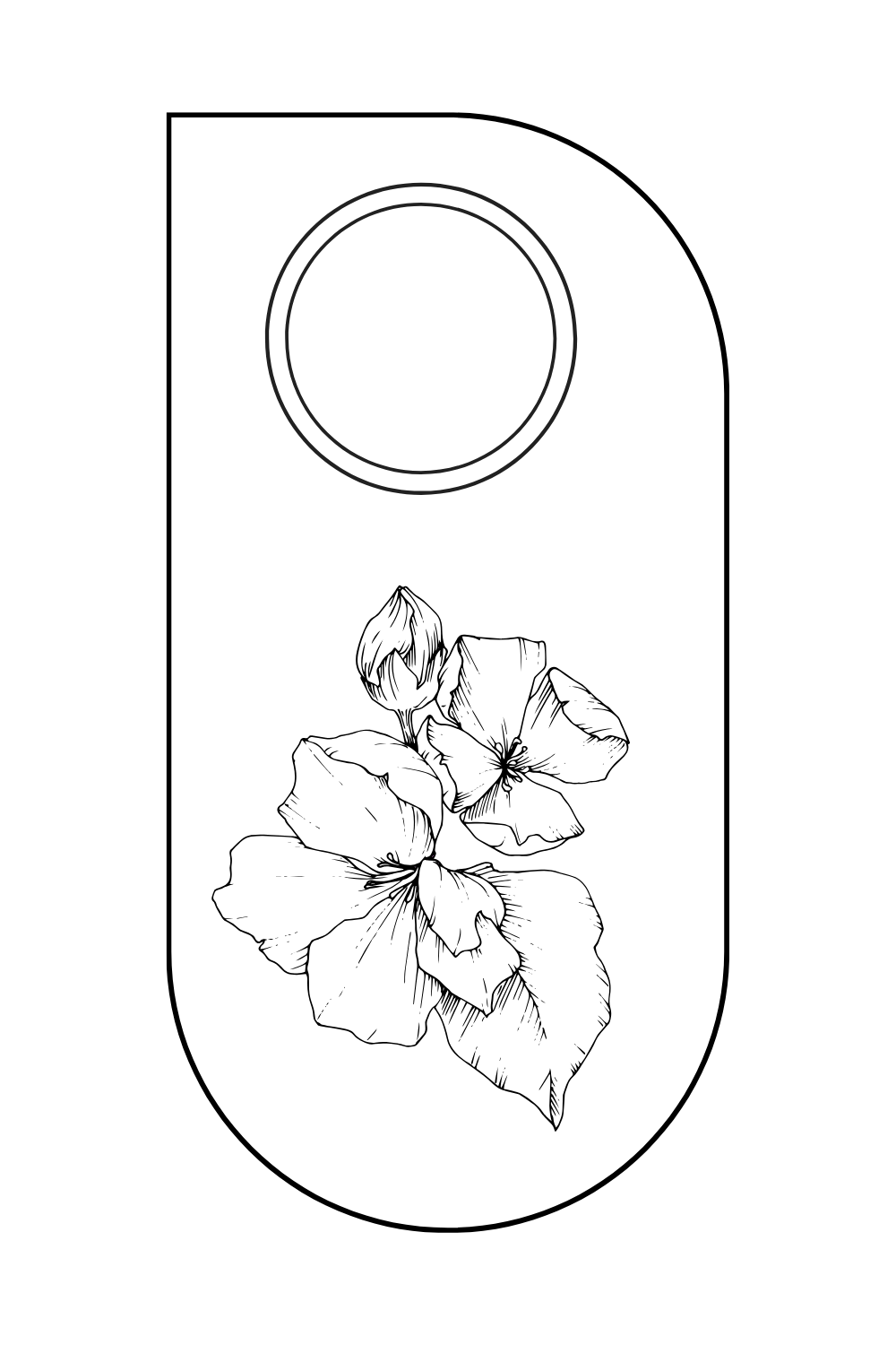 Printable Blank Door Hanger Templates Printables Hub