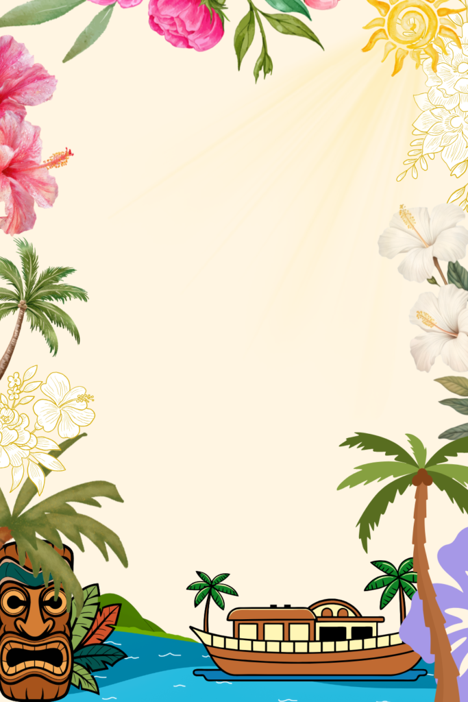 Blank Luau Invitation Template