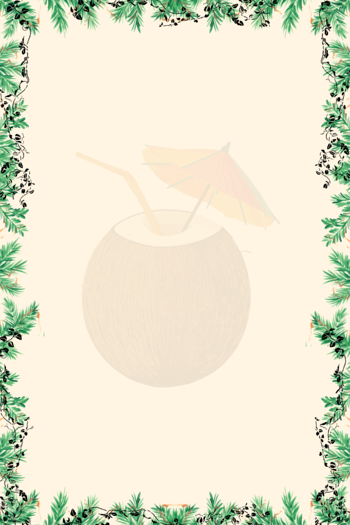 Blank Luau Invitation Template