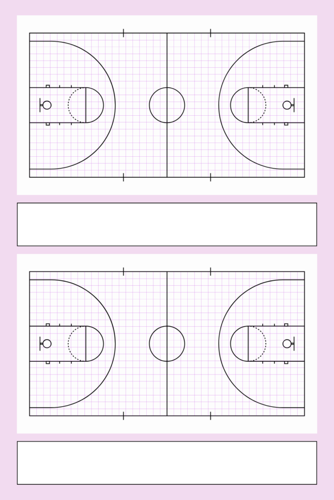 Basketball Court Diagram Template