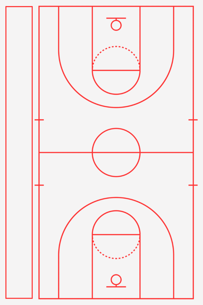 Basketball Court Diagram Template