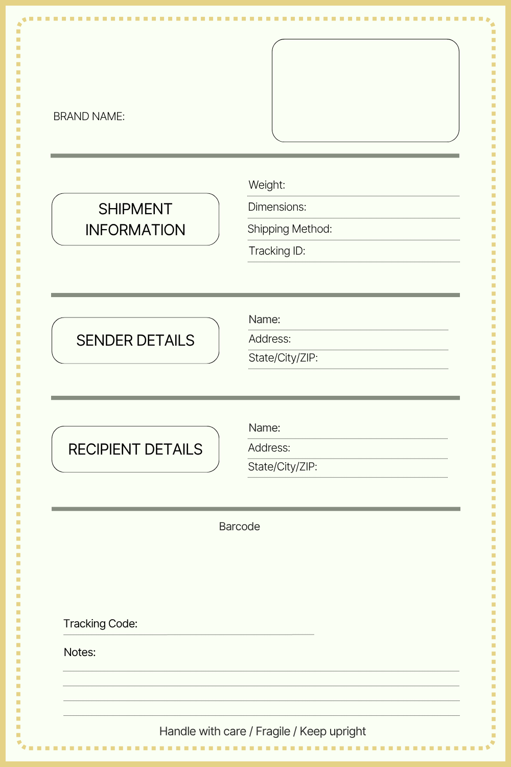 Printable Blank Shipping Label Templates [PDF Included] - Printables Hub