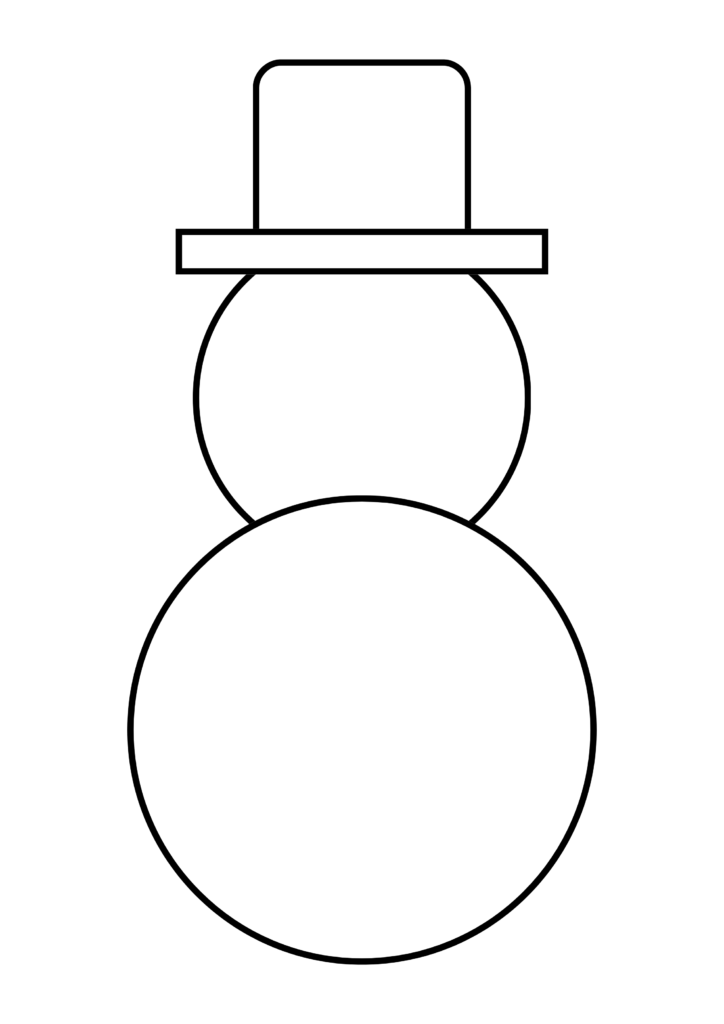 Printable Blank Snowman Template