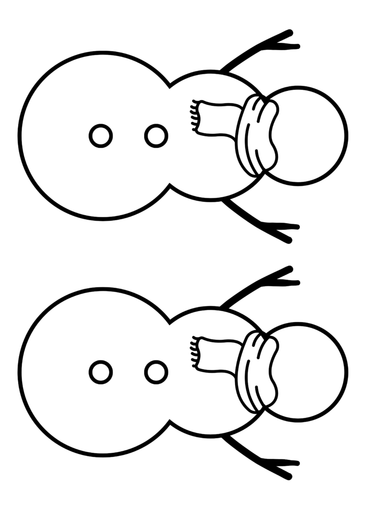 Printable Blank Snowman Template