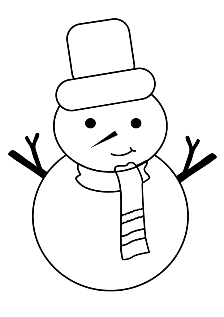Printable Blank Snowman Template