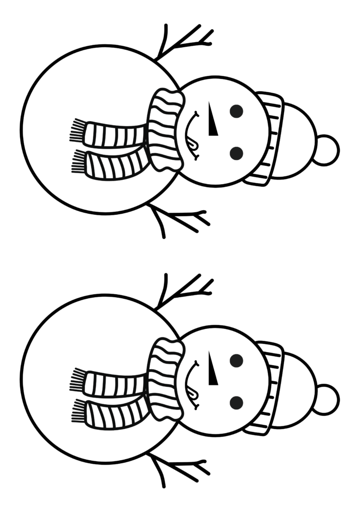 Printable Blank Snowman Template