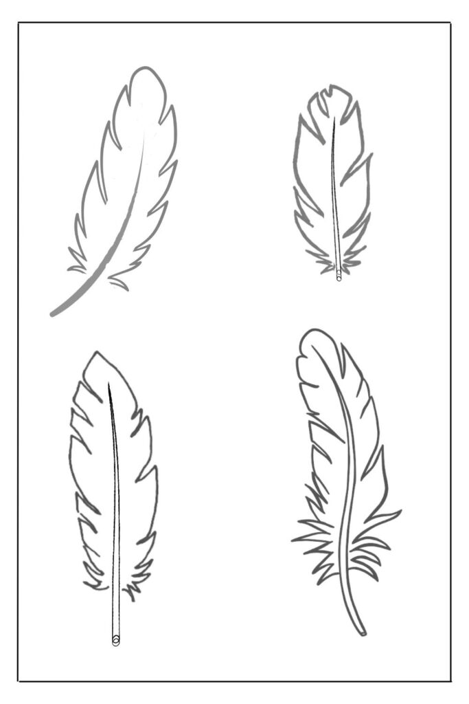 Printable Feather Templates