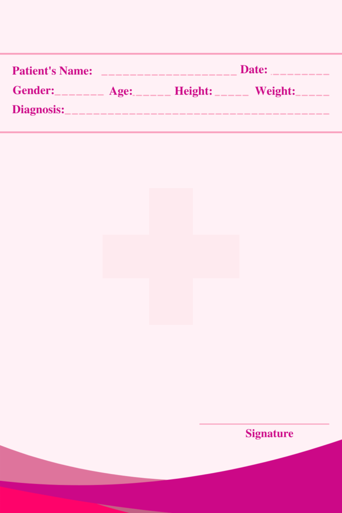 Printable Blank Prescription Template
