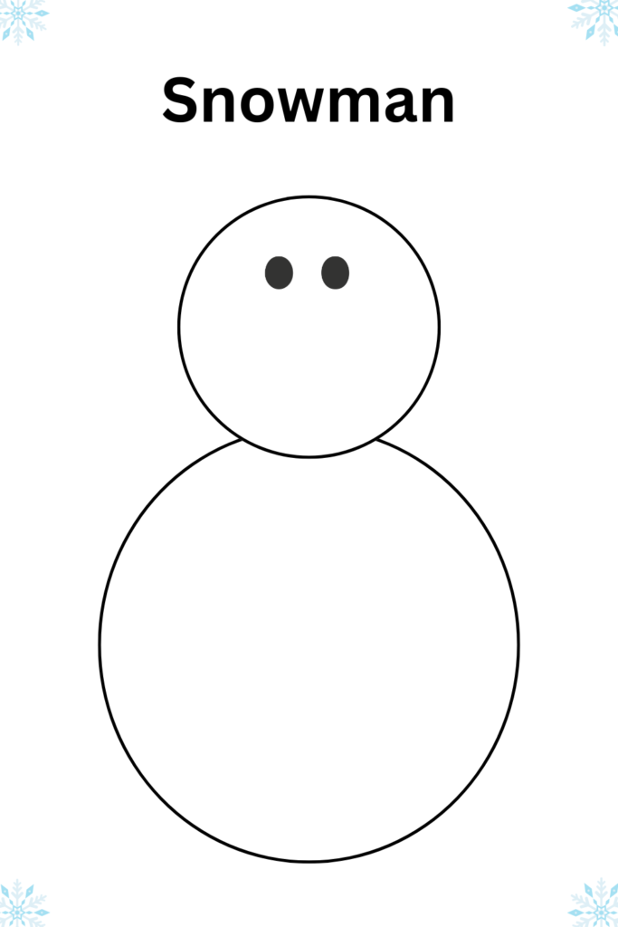 Printable Blank Snowman Template