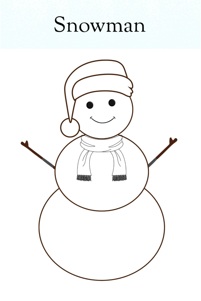 Printable Blank Snowman Template