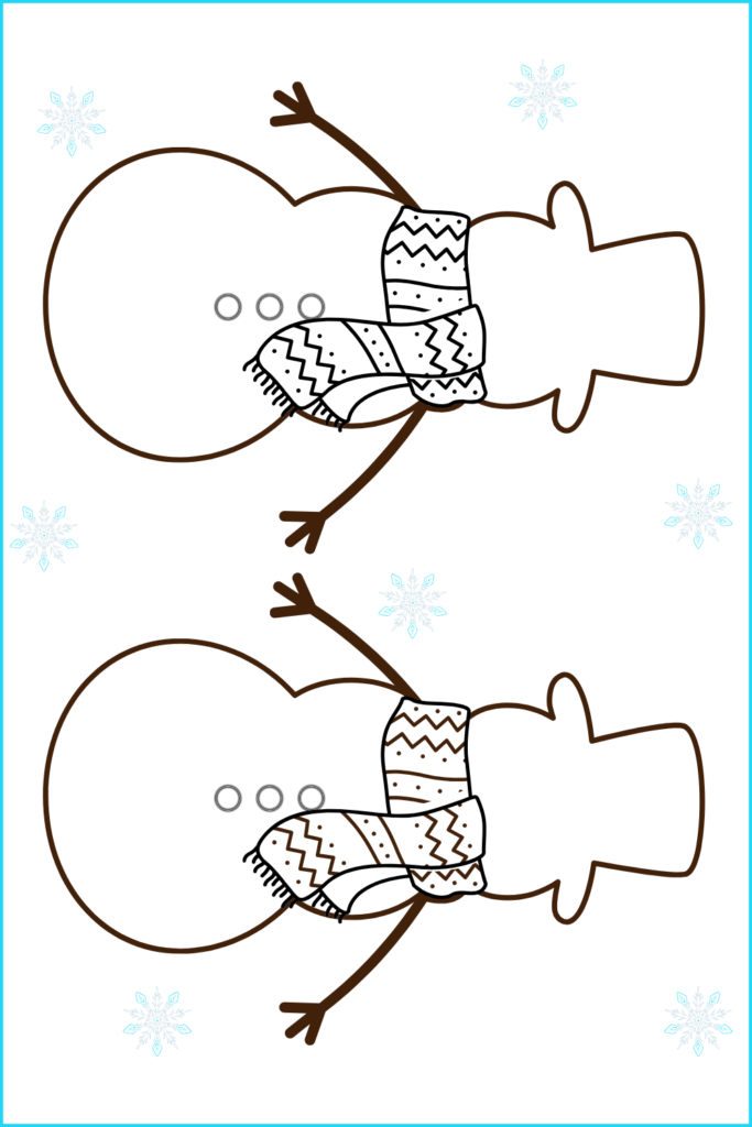 Printable Blank Snowman Template