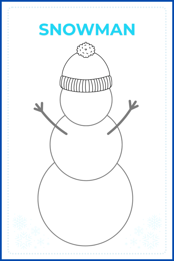 Printable Blank Snowman Template