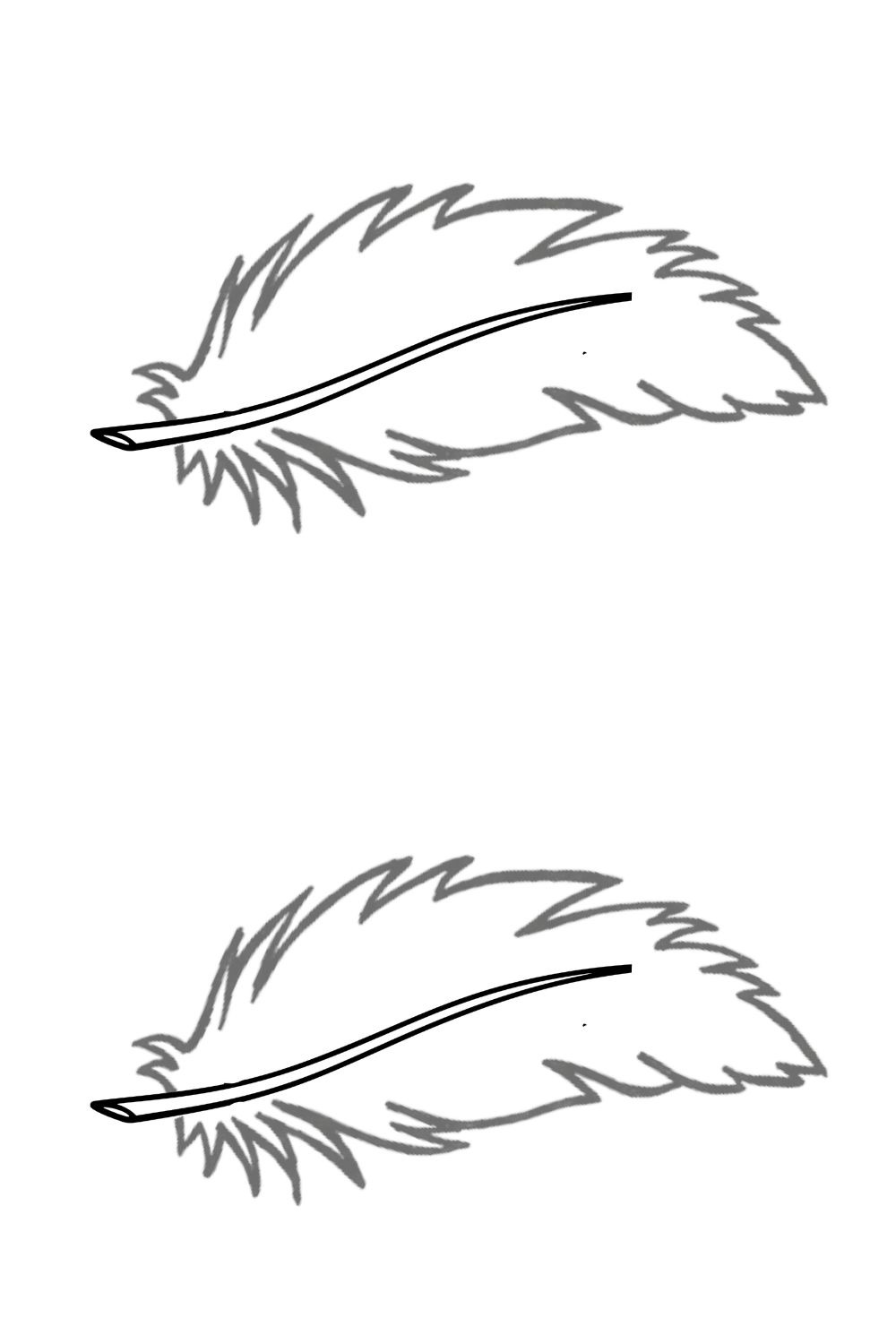 Printable Feather Templates - Printables Hub