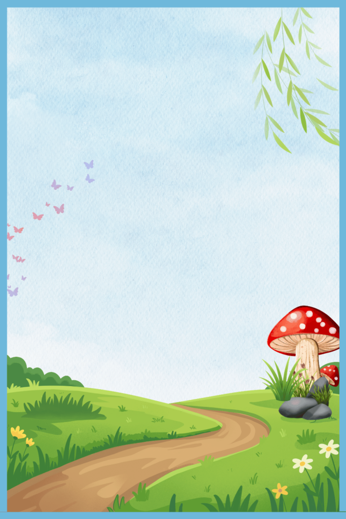 Printable Children's Book Page Template