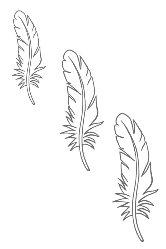Printable Feather Templates