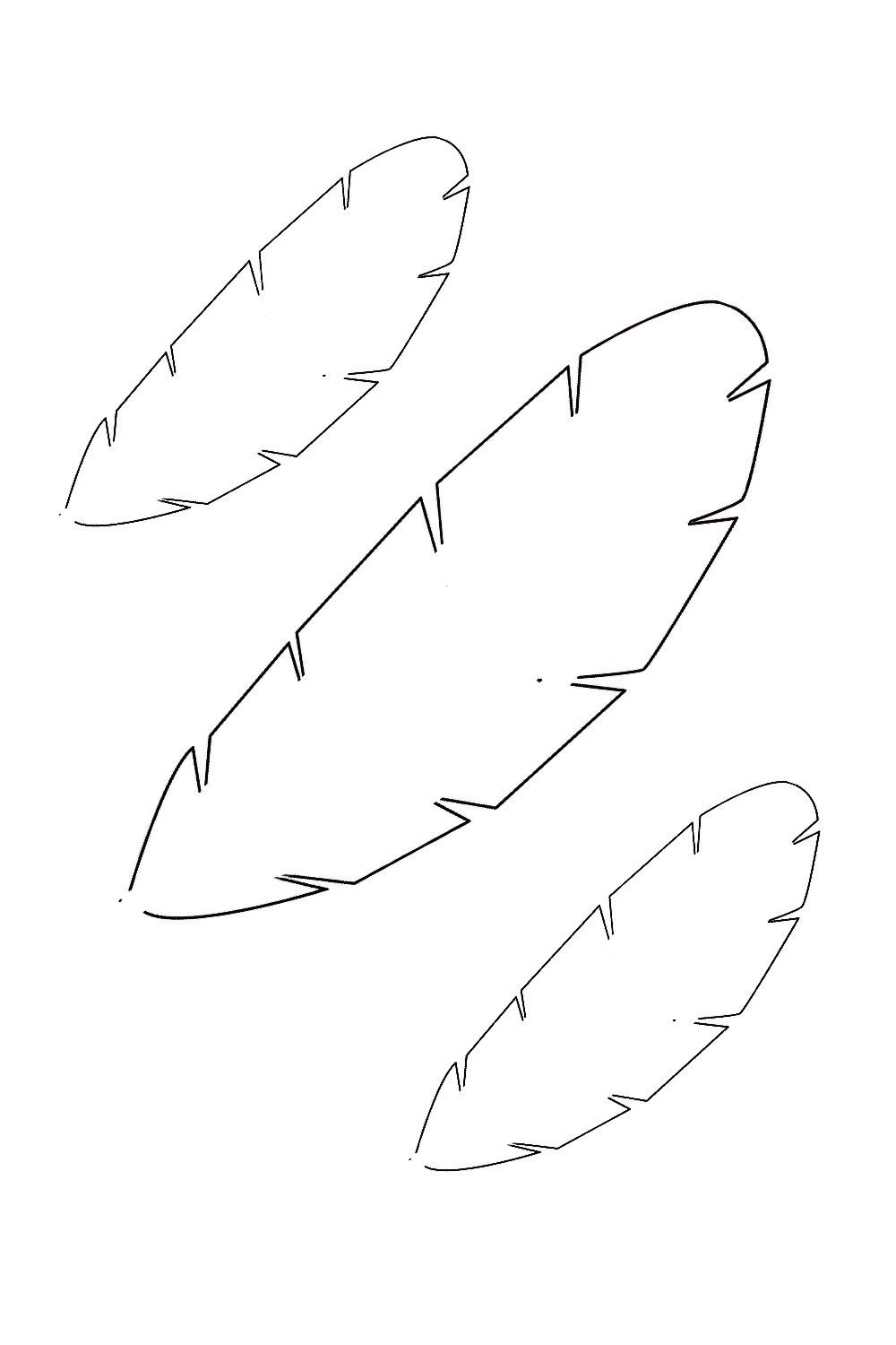 Printable Feather Templates - Printables Hub