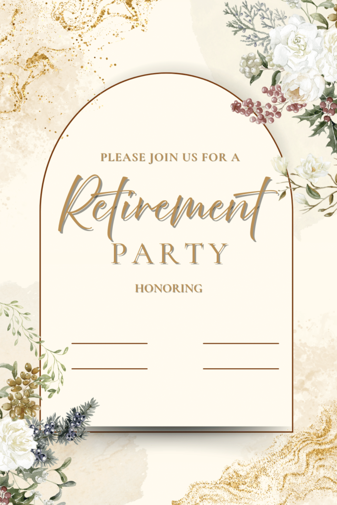 Printable Retirement Party Invitation Template