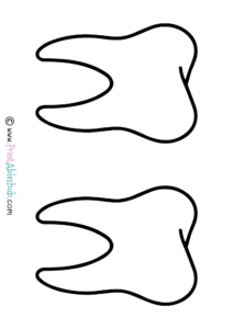 Printable Blank Tooth Templates - Printables Hub