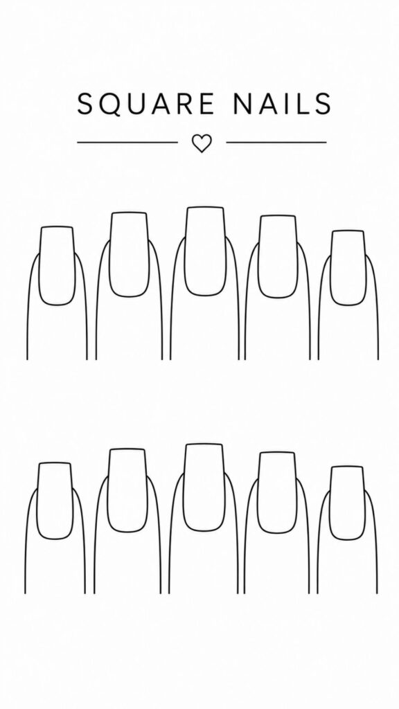 Printable Blank Nail Template