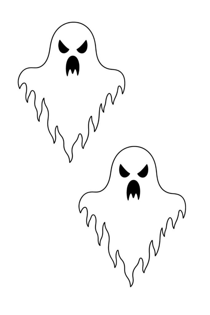 Printable Ghost Template