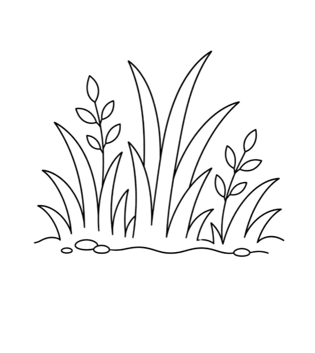 Printable Grass Template
