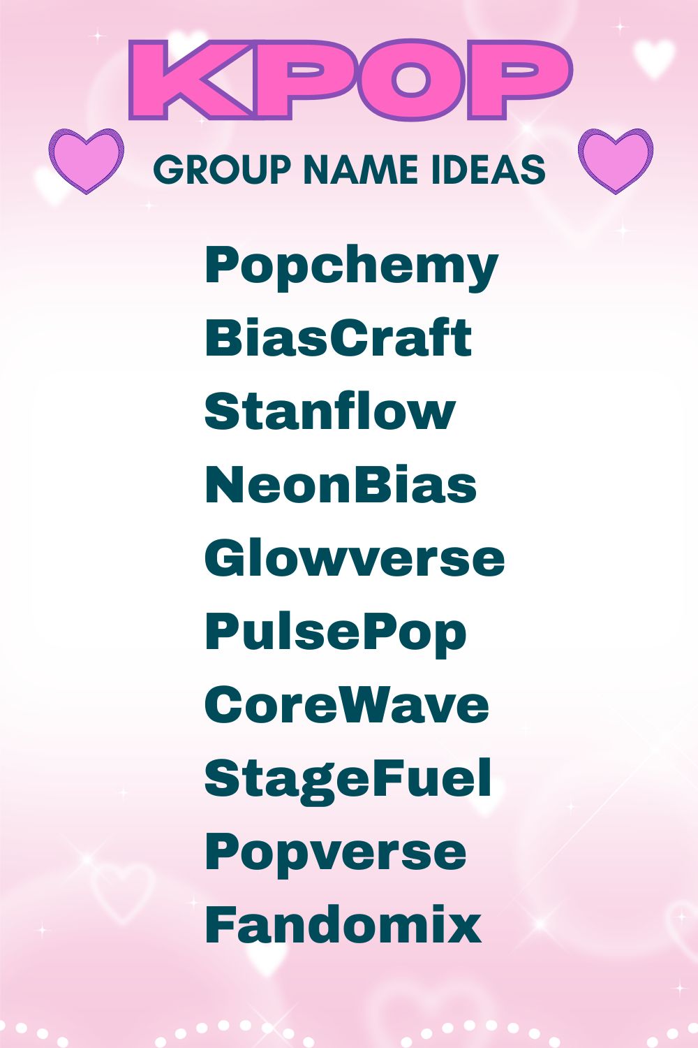 K-Pop Group Name Ideas