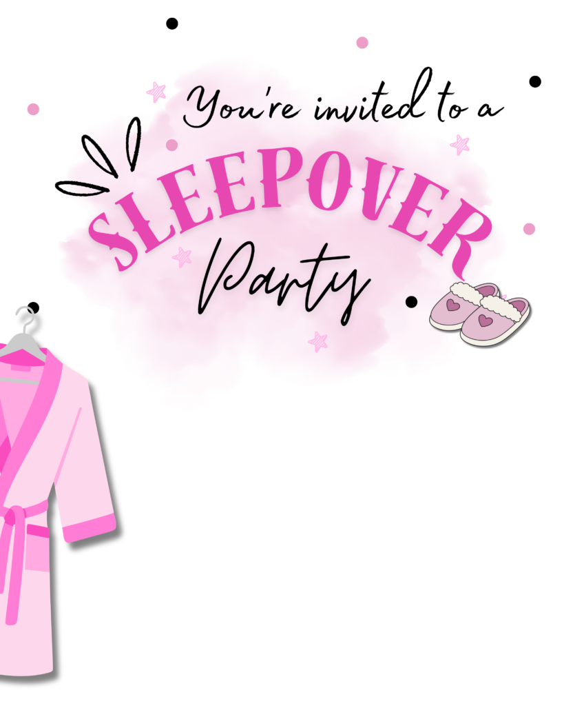 Printable Sleepover Invitation Template
