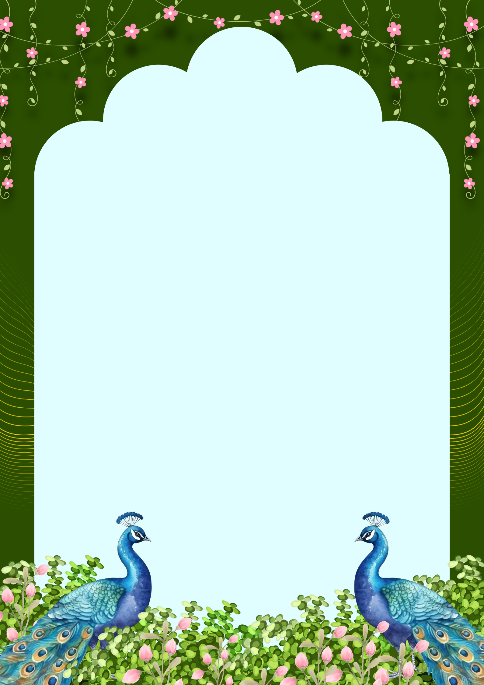 Wedding invitation template 